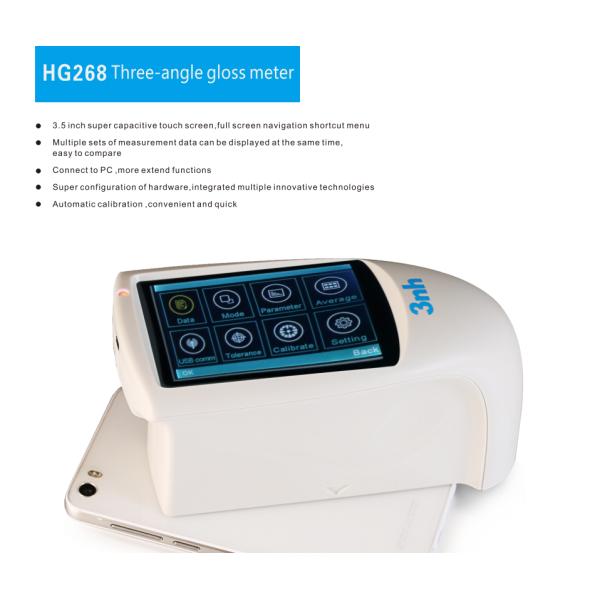 3nh HG268 Display Furniture Wood Surface Gloss Meter Testing Equipment with 5 Sets of Measurement Data & Free PC Software