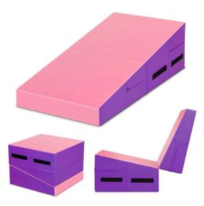 Wholesale Pvc Cover Preschoolers 23.5&quot;X23.5&quot;X18&quot; Folding Gymnastics Exercise Wedge Mats from china suppliers