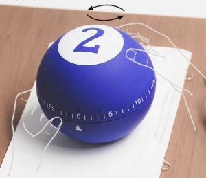 Wholesale Mini Billiards Cute Kitchen Timer , Kitchen Cooking Timers 10*9cm ABS Material from china suppliers