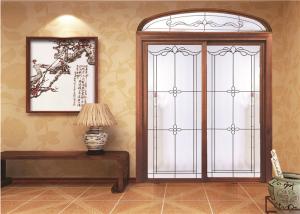 Wholesale EU House Sliding Glass Door Wood Grain / Orange Peel / Flush Surface from china suppliers