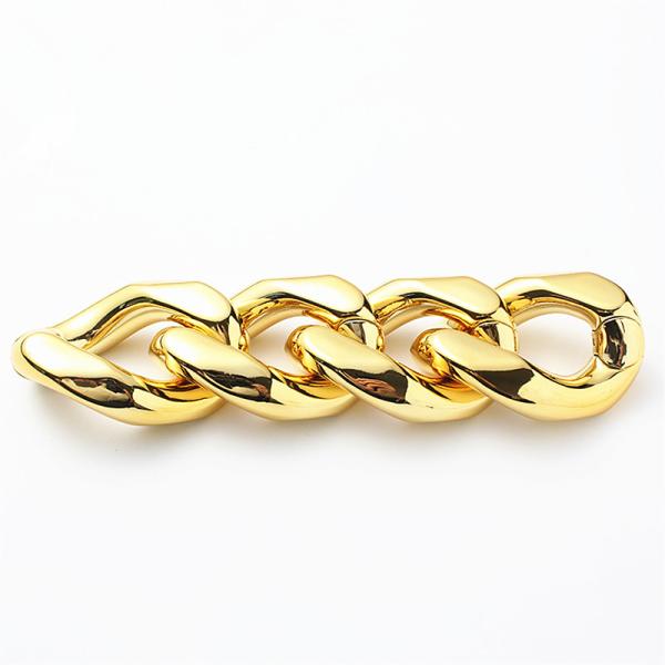 Fashion Design Hardware ABS Plastic Large Chain Accessory Shoes Parts Buckle