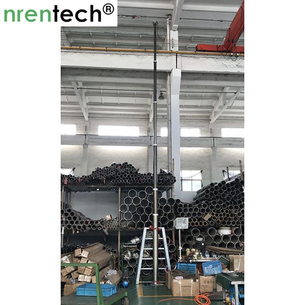 9m pneumatic telescopic mast for mobile CCTV vehicle telescoping mast antenna