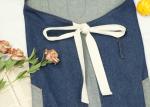 Men Women Chef Works Aprons Waterproof Cotton Webbing Strap Denim Splicing
