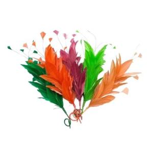 Wholesale FEDEX Shipping for Millinery Supplies Stripped Goose Feather Flower Mount from china suppliers