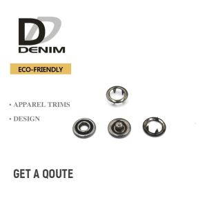 Wholesale Gun Metal Open Prong Type Snap Button For Denim Shirts And Blouses from china suppliers