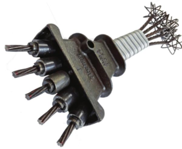 Monostrand 12.7mm 15.2mm 15.7mm Concrete Post Tension System with 1450Mpa Yield