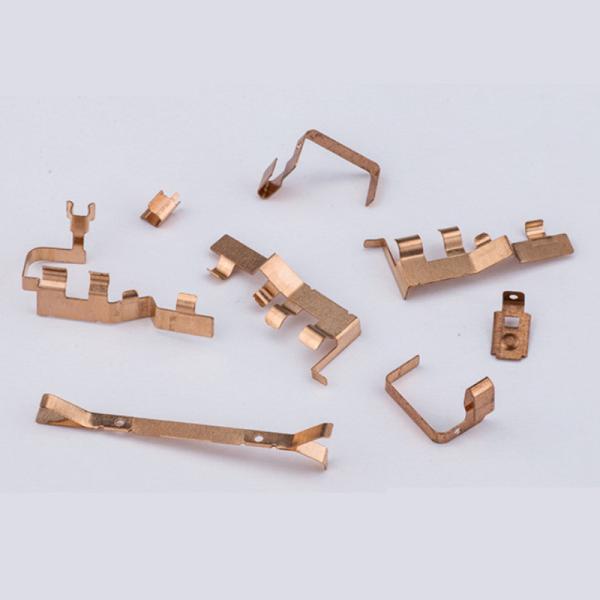 Switch Electrical Brass Components Metal Copper Stamping Parts For Silver