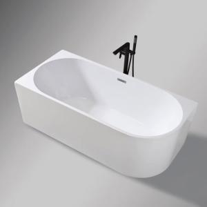 Wholesale ODM Indoor Oval Jetted Freestanding Small Soaking Tub Corner Right anti yellowing from china suppliers