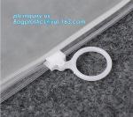 cosmetic bag promotional printed plastic bag, Clear frosted matte plastic PVC