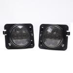 LED Side Maker Smoke Lens for Jeep Wrangler Amber Front Fenders Flare Parking