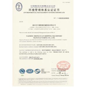 Zhongyuan Ship Machinery Manufacture (Group) Co., Ltd Certifications