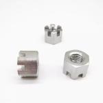 M8 M10 Stainless Steel Plain Polishing Hexagon Slotted Nut SS201 SS304 SS316