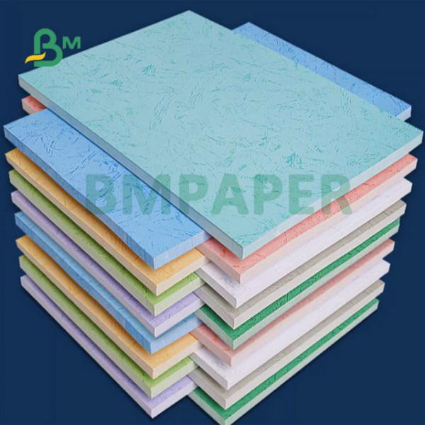 Green Blue Red 230gsm 260gsm Leather Textured Embossed Paper For Book Covers