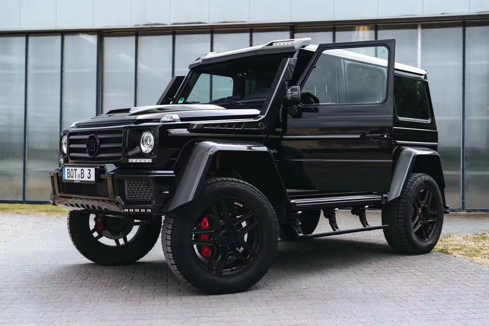 Auto Parts for Mercedes W463 4X4 Body Kit W463 4X4 G500 Carbon Fiber Widebody Wheel Eyebrows