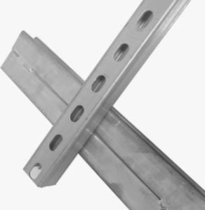 Wholesale 12 Gauge Solid Metal Carbon Steel Structural Channel Perforated Galvanized Finish from china suppliers