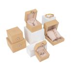 Custom Hot Stamping Logo Four-Leaf Clover PU Leather Jewelry Box for Customized