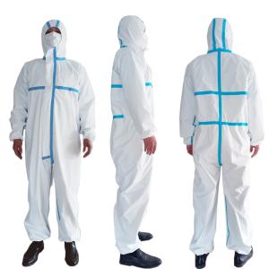 Wholesale Sterilization Disposable Protective Clothing , Medical Disposable Coverall Suit from china suppliers