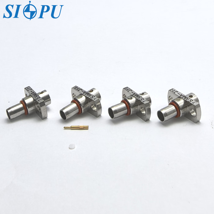SBMA Male RF Coaxial Connector – Flange Mount, Compatible with 1# Semi-Rigid / Semi-Flexible Cable