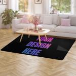 Custom Rug Personalized Add Your Own Logo Image Text Photo Area Carpet Anti Slip
