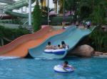 Swimming Pool Play Fiberglass Water Park Equipment Family Wide Slide For Kids