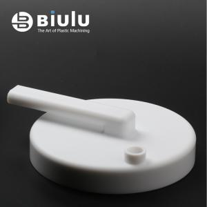 White Color PTFE Machined Parts , Custom PTFE CNC Machining High Performance