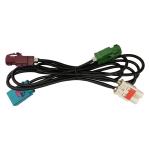 LVDS 4 Pin FAKRA HSD Cable Wiring Harness For Car Antenna Cable Adapter