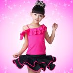 Children dance Latin dance skirt dress new girls dancing uniforms your LOGO can