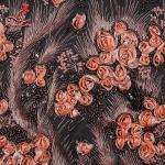 Hot Sale Sequin 3d Flower French African Lace Fabric For Wedding Garment