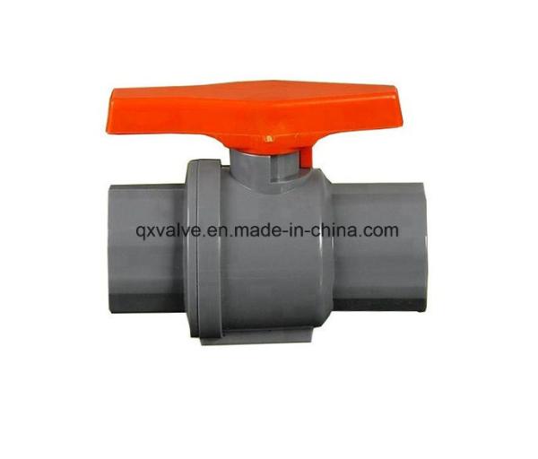 Straight Through Type Channel Industrial Usage ABS Handle PVC Plastic 2PCS Ball