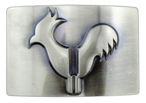 Wholesale Zinc Alloy Cock Belt Buckle / Custom Made Buckles with Antique Nickel, Gold, Brass Plating for Awards from china suppliers