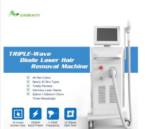 Wholesale 755nm 808nm 1064nm diode laser body hair removal machine 1200W from china suppliers