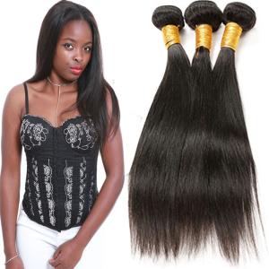 Wholesale Authentic Remy Brazilian Straight Hair Weave Without Chemical Processed from china suppliers
