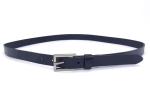 BRACHI Womens Genuine Leather Belt With Square Metal Buckle 22mm Width