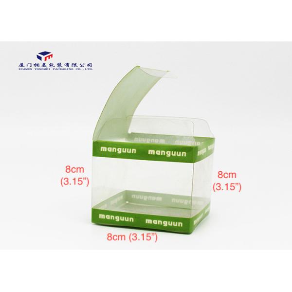 Custom Printed Clear Rigid PVC Packaging Boxes Square Shape High Durability