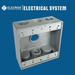 Wholesale Aluminum 2 Gang Waterproof Outdoor Electrical Box Commercial Grade from china suppliers