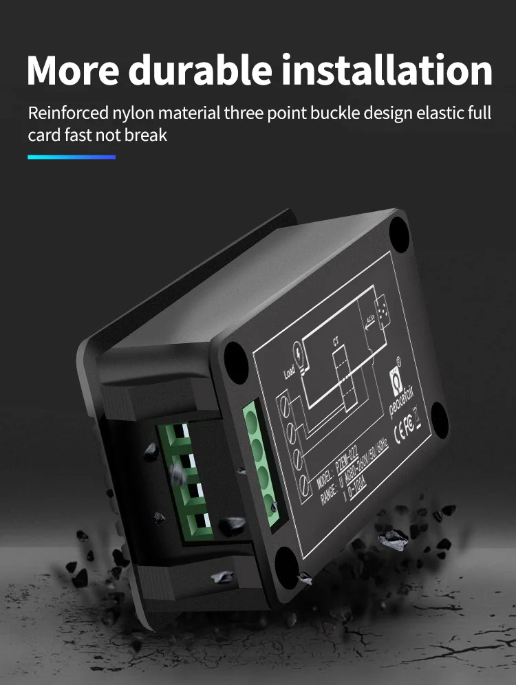 PZEM-022 Digital Power Energy Meter 5A/10A/100A Ampermeter Voltmeter Frequency Measurement Single Phase Electronic Accessory