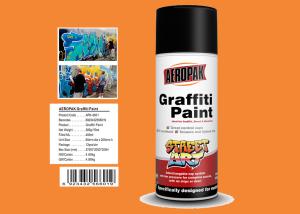 Wholesale MSDS Graffiti Spray Paint , Outdoor Spray Paint With Orange Yellow Color from china suppliers