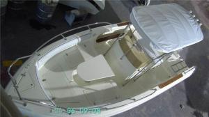 Wholesale White 20.5 Feet Custom Built Yachts , Racing Sailing Boats With Large Bed Cushions from china suppliers