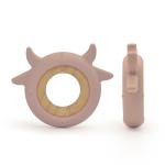 Food Grade Silicone Beads Beech Wood Teether Phthalate Free