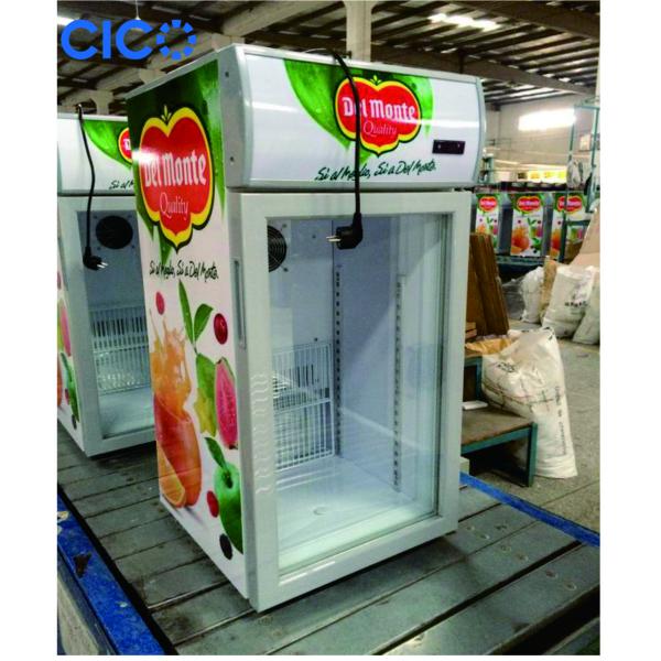 Upright Glass Front Beverage Fridge Customized Size CE Certification