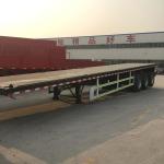 40 Ton Used Flatbed Semi Trailer For 40 Foot Shipping Container