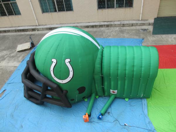 customized printed inflatable football helmet tunnel,Inflatable Football Helmet