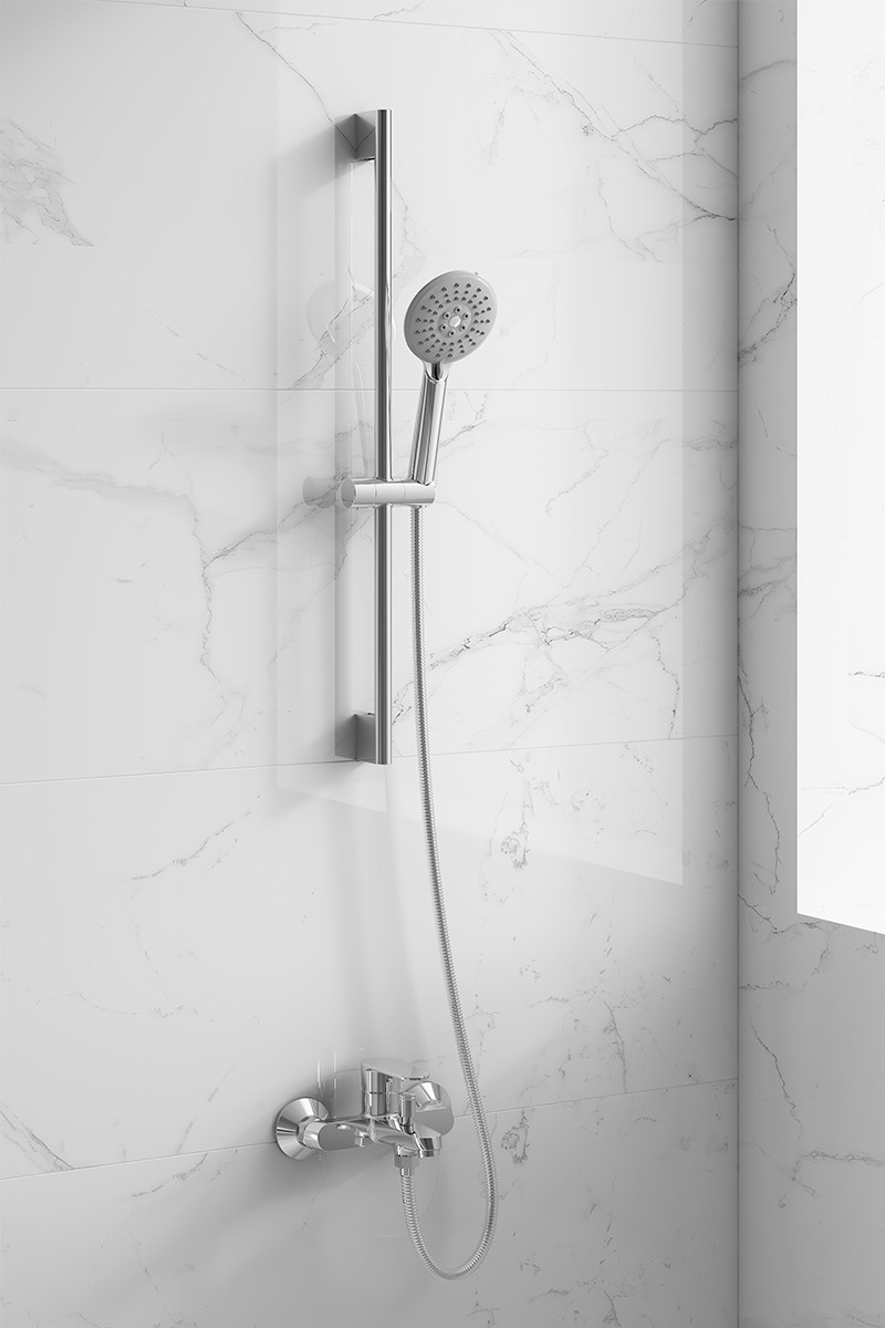 Bathroom Handshower Temperature Control Shower Faucet Wall-mounted Bath Shower Set Modern