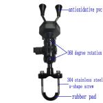 X Waterproof Bike Phone Stand , 3.5-6.5'' Metal Motorcycle Phone Mount 0.4kg