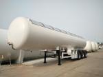 LPG Tanker Tri Axle Semi Trailer 49.6CBM 20MT For Liquid Petroleum Gas