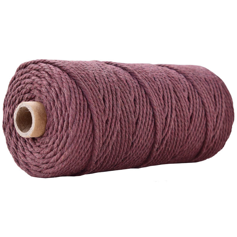 Green 3 Strand Twisted Nylon Rope 3mm Macrame Braided Cotton Rope