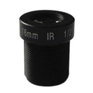 Wholesale 1/2&quot; 16mm 5Megapixel M12x0.5 S-mount low distortion fixed focal lens, economic 16mm MTV lens from china suppliers