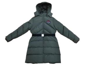 Wholesale Black Green Extra Long Padded Coat With Hood Womens Waterproof from china suppliers