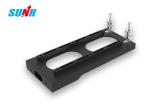 Black Custom Cnc Aluminum Parts , Polished Gold Plated Cnc Metal Parts