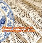 Cream-coloured Hook needle crochet bedding blanket sofa piano cover dining table